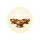 Sacred Brass Diya Set