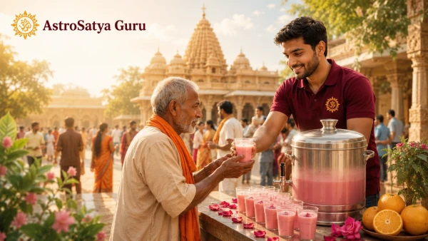 3,000 Liters Sharbat Seva Contribution